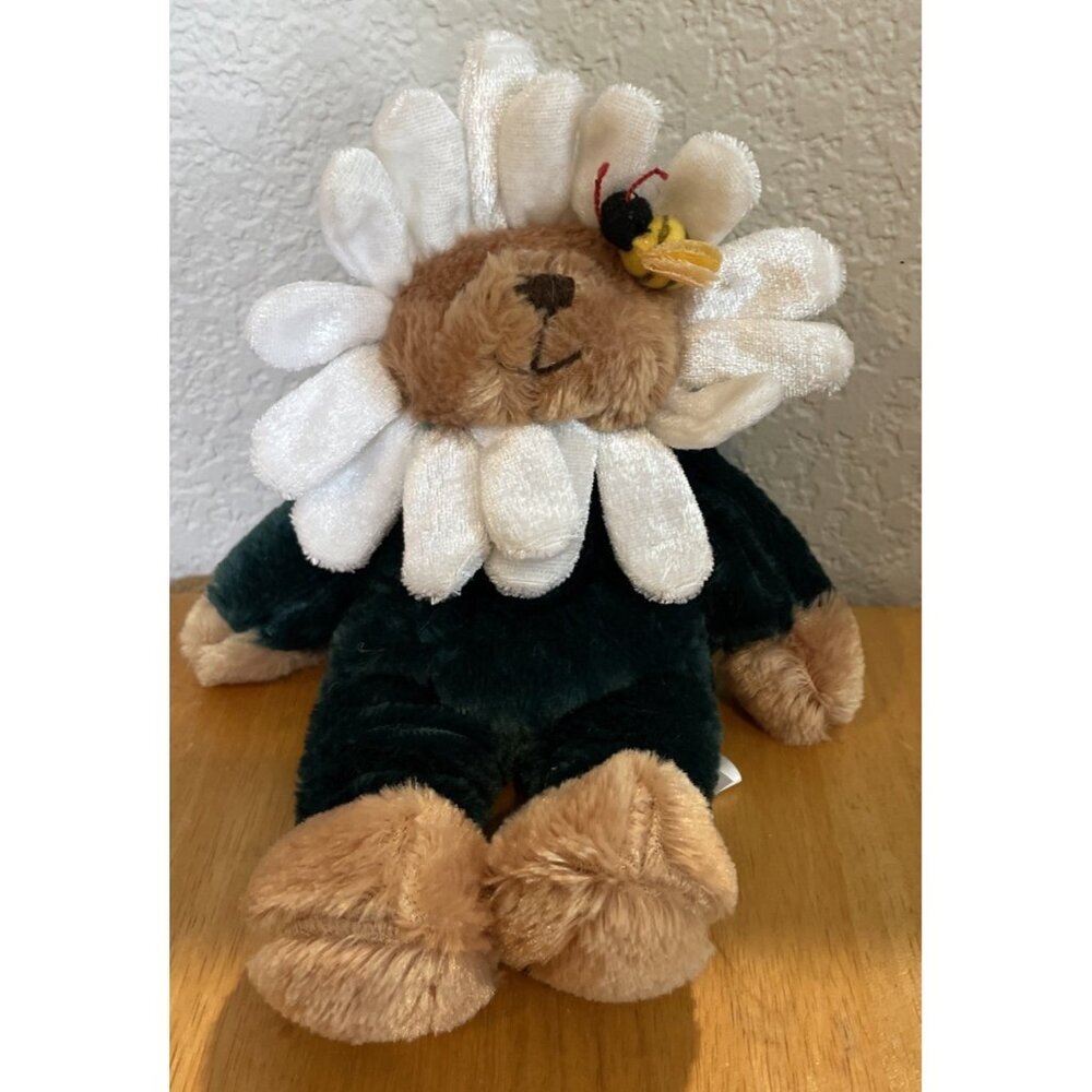 March of Dimes Daisy Bear Spring Time Flowers Bumble‎ Bee Plushland 2000